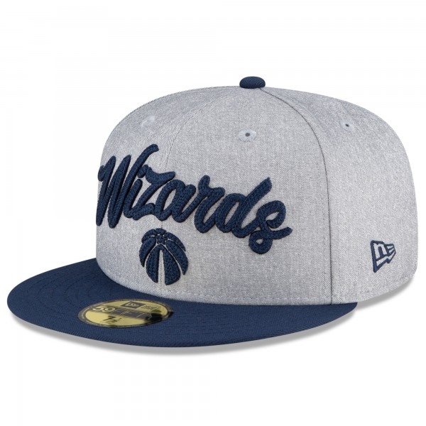 Бейсболка Washington Wizards New Era 2020 NBA Draft OTC 59FIFTY - Heather Gray/Navy - официальный мерч NBA