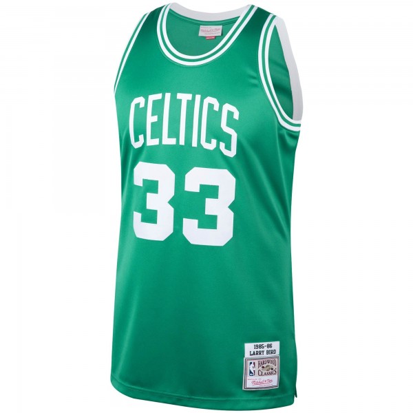 Игровая джерси Larry Bird Boston Celtics Mitchell & Ness 1985/86 Hardwood Classics Authentic - Kelly Green