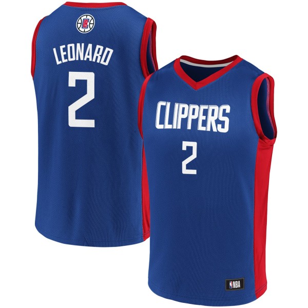 Игровая форма  Mens Kawhi Leonard Royal/Red LA Clippers Replica