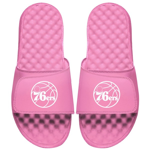 Детские шлепки Philadelphia 76ers ISlide Primary Logo - Pink