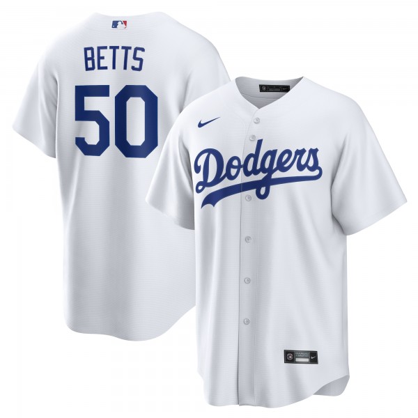 Игровая форма  Mookie Betts Los Angeles Dodgers Nike Home Replica Player Name - White