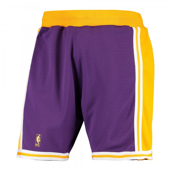 Шорты Los Angeles Lakers Mitchell & Ness 1996-1997 Hardwood Classics Throwback Authentic - Purple - спортивная одежда НБА