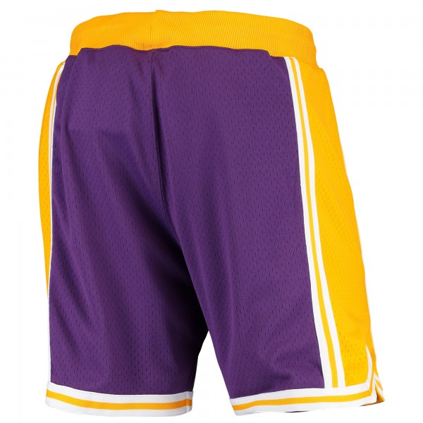 Шорты Los Angeles Lakers Mitchell & Ness 1996-1997 Hardwood Classics Throwback Authentic - Purple - спортивная одежда НБА
