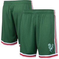 Шорты Milwaukee Bucks Mitchell & Ness Hardwood Classics Primary Logo Swingman - Hunter Green