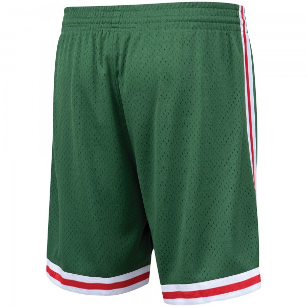 Шорты Milwaukee Bucks Mitchell & Ness Hardwood Classics Primary Logo Swingman - Hunter Green - спортивная одежда НБА