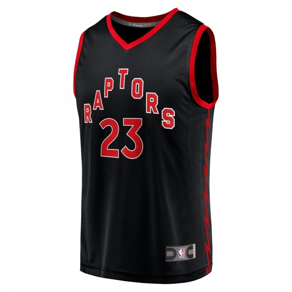 Игровая форма  Fred VanVleet Toronto Raptors Youth 2020/21 Fast Break Player - Black - Statement Edition