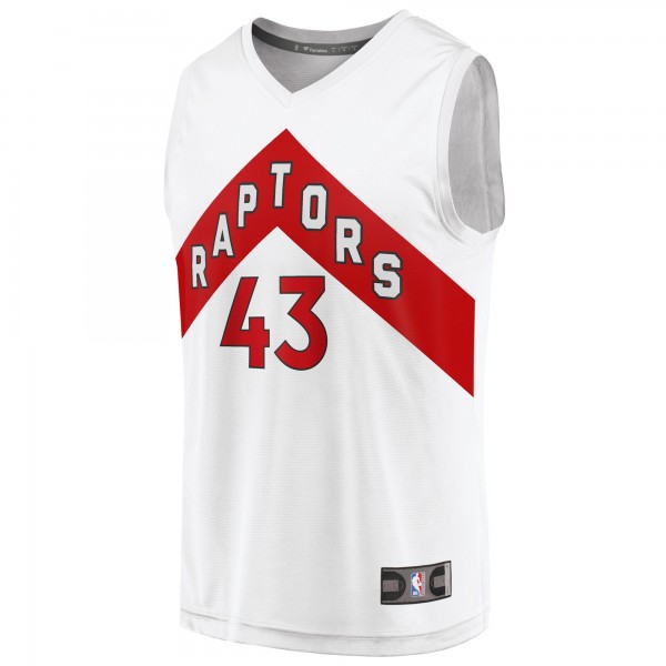 Игровая майка Pascal Siakam Toronto Raptors 2020/21 Fast Break Replica White - Association Edition - оригинальная джерси НБА