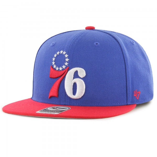 Бейсболка Philadelphia 76ers 47 Two-Tone No Shot Captain - Royal/Red
