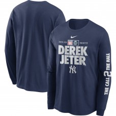New York Yankees Derek Jeter Nike Navy 2020 MLB Hall of Fame Inductee The Call 2 The Hall Long Sleeve T-Shirt