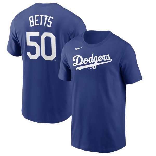 Los Angeles Dodgers Mookie Betts Nike Royal Name & Number T-Shirt