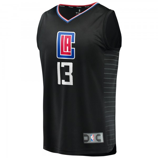 Детская игровая майка Paul George LA Clippers 2020/21 Fast Break - Black - Statement Edition - баскетбольная джерси NBA