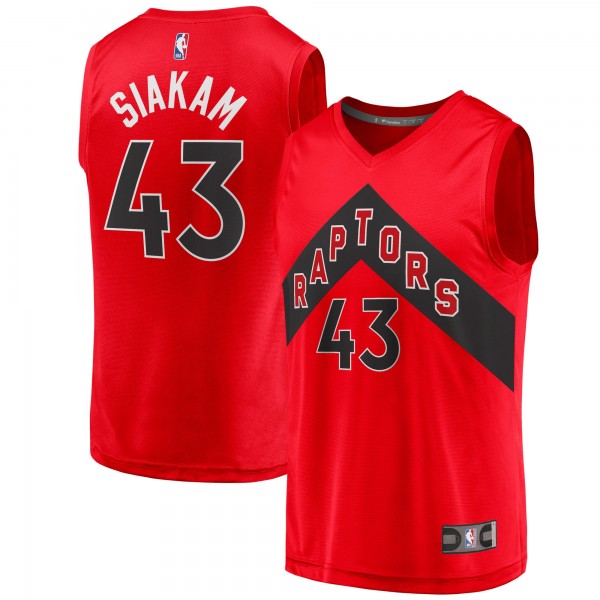Детская игровая майка Pascal Siakam Toronto Raptors 2020/21 Fast Break - Red - Icon Edition - баскетбольная джерси NBA