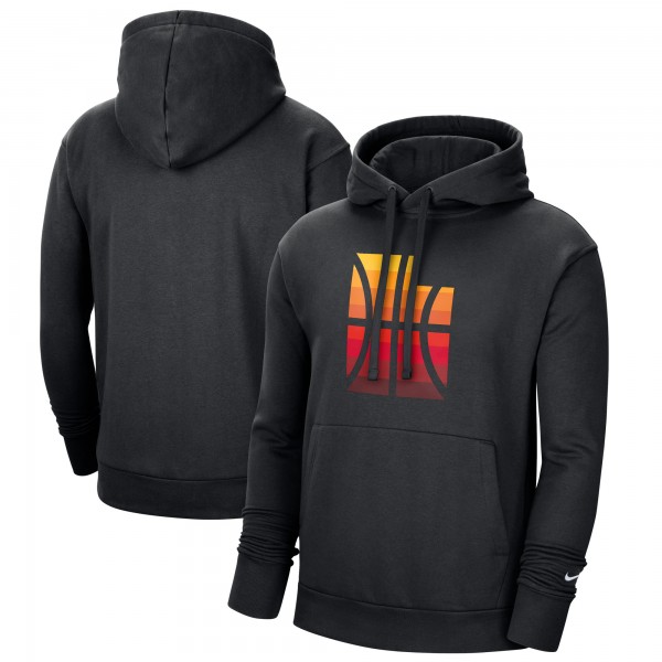 Толстовка Utah Jazz Nike 2020/21 City Edition Essential Logo Fleece - Black