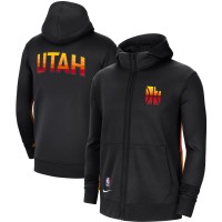 Толстовка на молнии Utah Jazz Nike 2020/21 City Edition Showtime Performance - Black