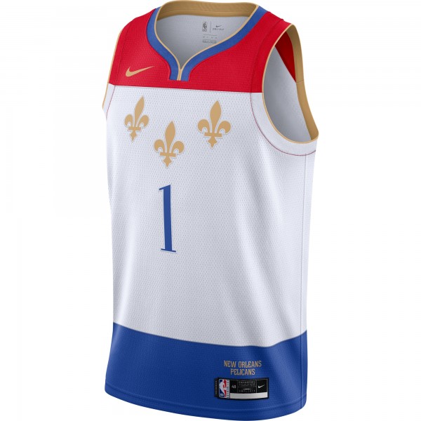 Игровая майка Zion Williamson New Orleans Pelicans Nike 2020/21 Swingman White - City Edition - оригинальная джерси НБА