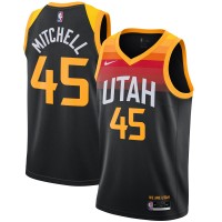 Игровая форма Donovan Mitchell Utah Jazz Nike 2021/22 Swingman Black - City Edition