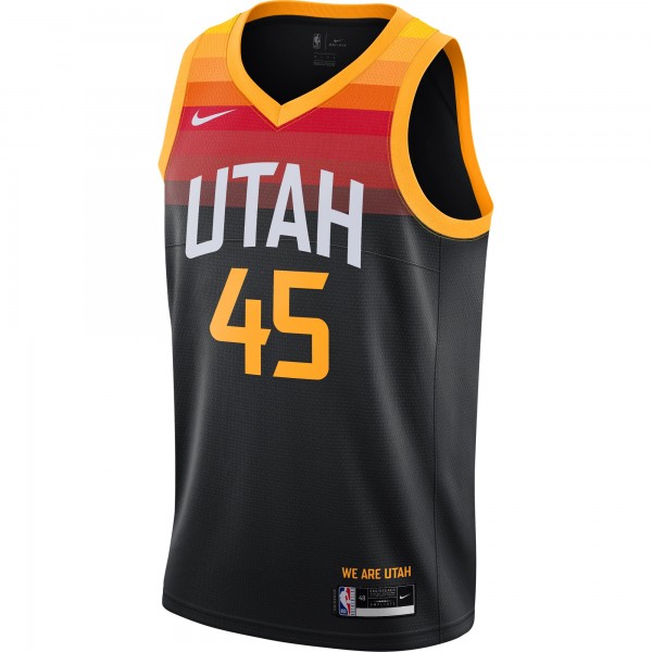 Игровая форма Donovan Mitchell Utah Jazz Nike 2021/22 Swingman Black - City Edition