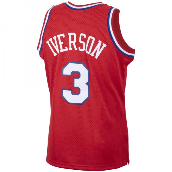 Игровая форма  Allen Iverson Philadelphia 76ers Mitchell & Ness 2001/02 Hardwood Classics Swingman - Red