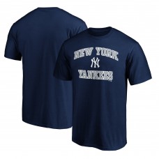 New York Yankees Fanatics MTO Label Navy Heart & Soul T-Shirt