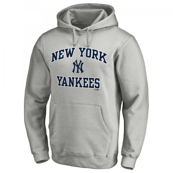 Толстовка New York Yankees Fanatics MTO Label Heather Gray Heart & Soul