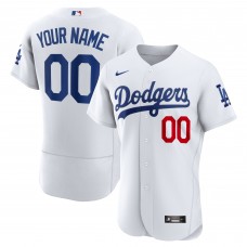 Игровая форма  Los Angeles Dodgers Nike Home Authentic Custom Patch - White