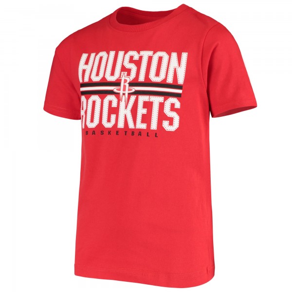 Футболка Youth Red Houston Rockets Lined