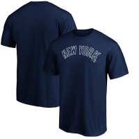 New York Yankees Navy Official Wordmark Team T-Shirt