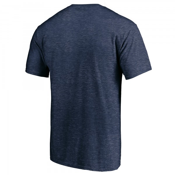 New York Yankees Navy Cooperstown Collection True Classics Throwback Logo Tri-Blend T-Shirt