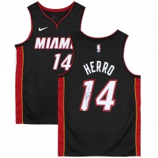 Игровая джерси Autographed Miami Heat Tyler Herro Fanatics Authentic Black Nike Swingman