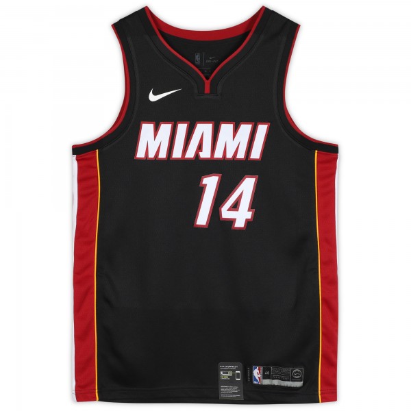 Игровая джерси Autographed Miami Heat Tyler Herro Fanatics Authentic Black Nike Swingman