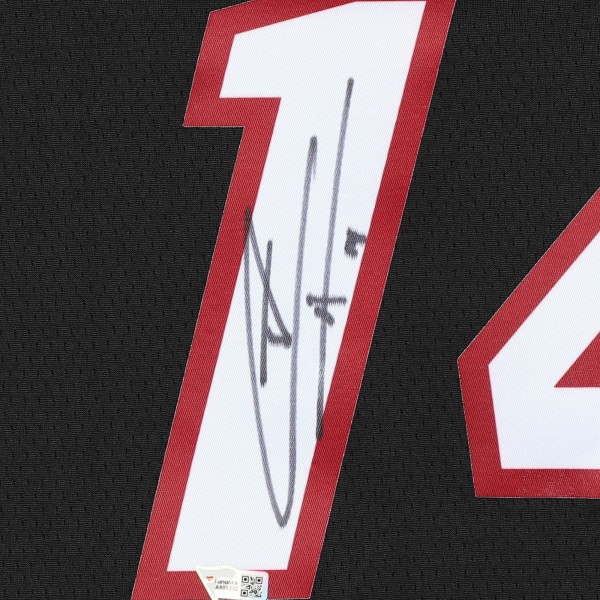 Игровая джерси Autographed Miami Heat Tyler Herro Fanatics Authentic Black Nike Swingman