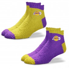 Две пары носков Los Angeles Lakers For Bare Feet Women's Team Sleep Soft