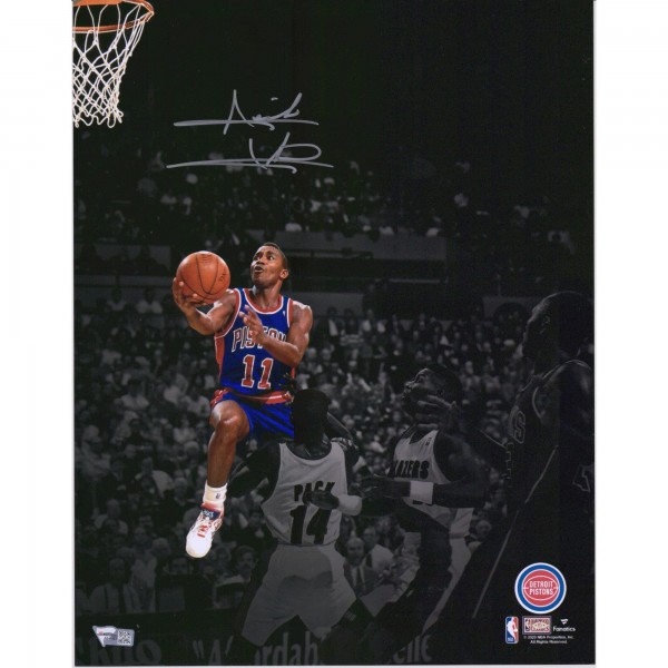 Autographed Detroit Pistons Isiah Thomas Fanatics Authentic 11 x 14 Spotlight Photograph