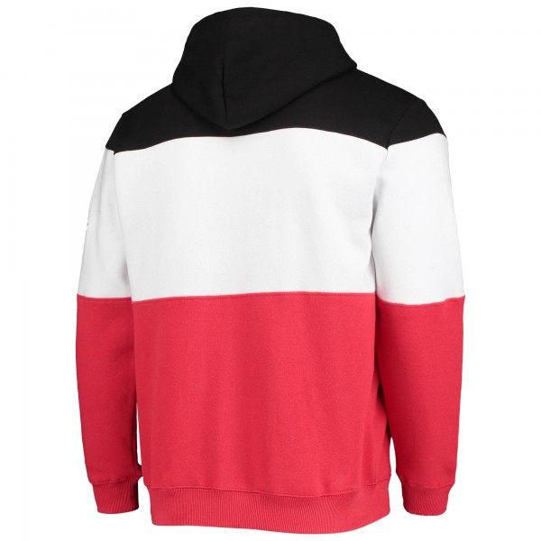 Толстовка с капюшоном Houston Rockets Colorblock Wordmark - Black/Red - фирменная одежда NBA