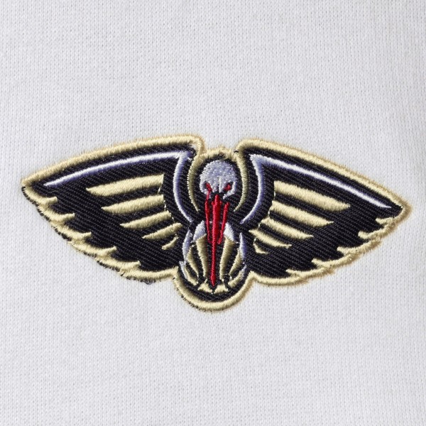 Толстовка на молнии New Orleans Pelicans Colorblock Wordmark - Red/Navy - фирменная одежда NBA