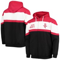 Толстовка на молнии Houston Rockets Colorblock Wordmark - Red/Black