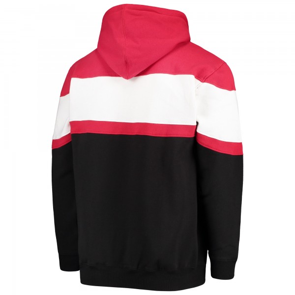 Толстовка на молнии Houston Rockets Colorblock Wordmark - Red/Black - фирменная одежда NBA