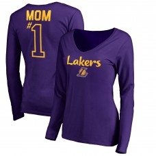 Футболка с длинным рукавом Los Angeles Lakers Women's #1 Mom - Purple