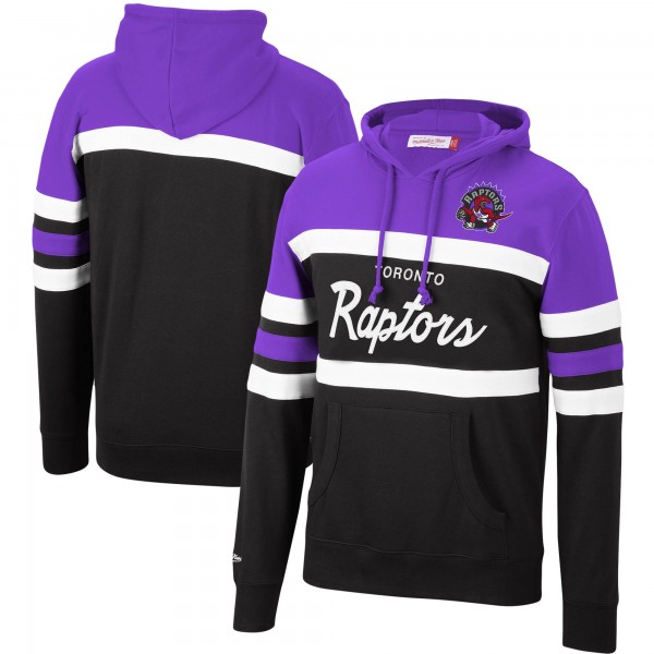 Толстовка с капюшоном Toronto Raptors Mitchell & Ness Head Coach - Purple/Black - фирменная одежда NBA