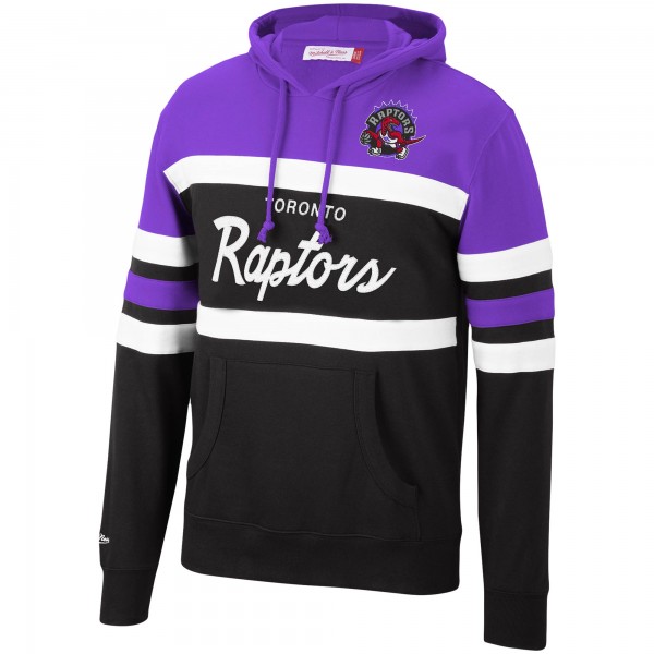 Толстовка с капюшоном Toronto Raptors Mitchell & Ness Head Coach - Purple/Black - фирменная одежда NBA