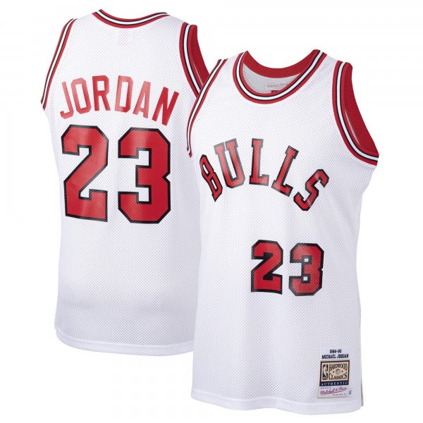 Игровая майка Michael Jordan Chicago Bulls Mitchell & Ness 1984-85 Hardwood Classics Rookie Authentic- White - оригинальная джерси НБА