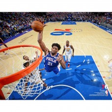 Unsigned Philadelphia 76ers Joel Embiid Fanatics Authentic Dunk vs. Atlanta Hawks Photograph