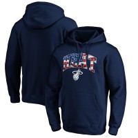 Miami Heat Navy Banner Wave Pullover Hoodie