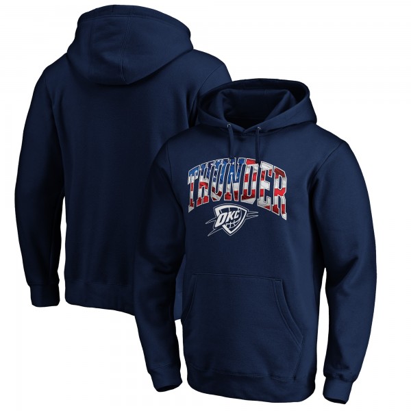 Толстовка Oklahoma City Thunder Navy Banner Wave
