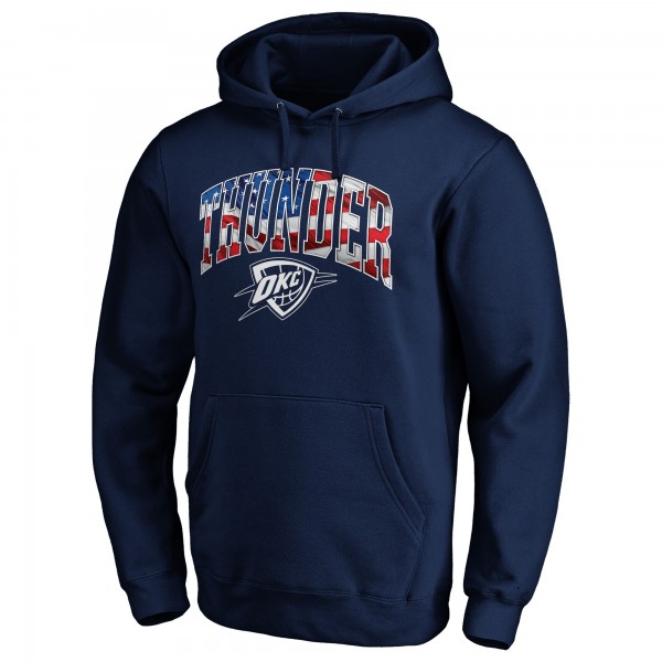 Толстовка Oklahoma City Thunder Navy Banner Wave
