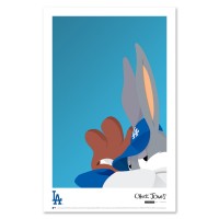 Los Angeles Dodgers Bugs Bunny 11 x 17 Art Poster