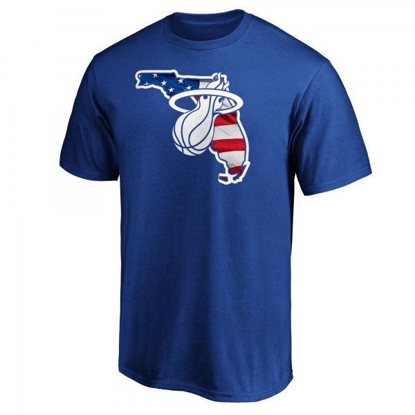 Miami Heat Royal Banner State T-Shirt