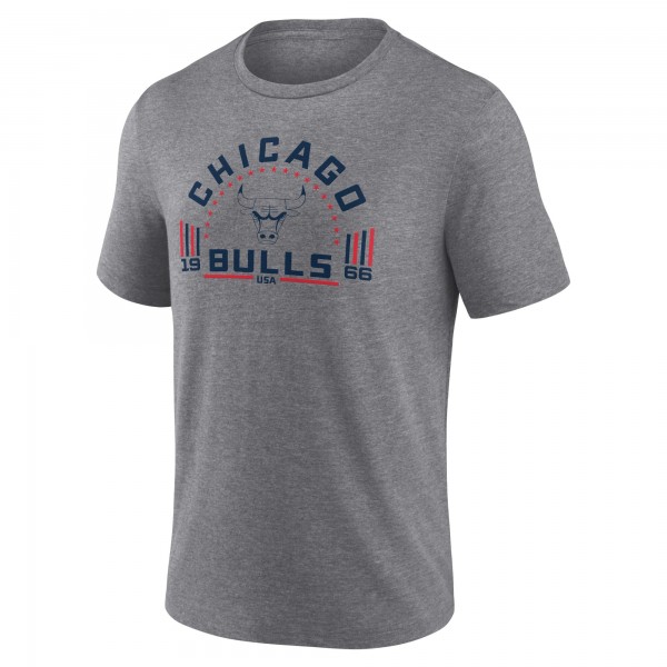 Футболка Chicago Bulls Gray Team Freedom Tri-Blend