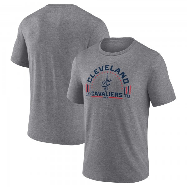 Cleveland Cavaliers Gray Team Freedom Tri-Blend T-Shirt