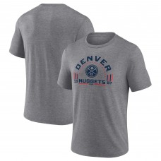Denver Nuggets Gray Team Freedom Tri-Blend T-Shirt
